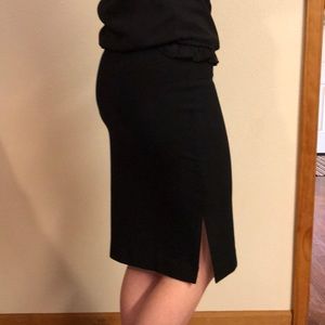 Black Small Madewell Pencil Skirt